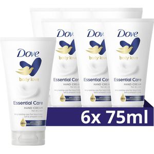 Dove Body Love Handcreme - Essential Care - met Ceramide Restoring Serum - 6 x 75 ml
