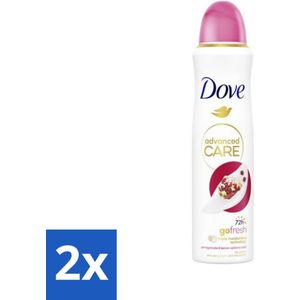 2 x Dove Deodorant Spray - Granaatappel & Citroenverbena - 150 ml - Dove Deodorant - Anti-transpirant - Deodorant Spray - Granaatappel - Citroenverbena