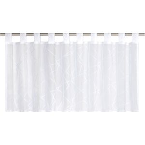 Elbersdrucke Bistro Gordijn Crossover Voile 48x140 cm transparant