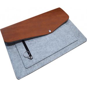 Lightpad A3 Sleeve / Hoes, opbergsleeve in luxe uitvoering van vilt en PU leer, mooie beschermhoes voor een A3 lichttafel