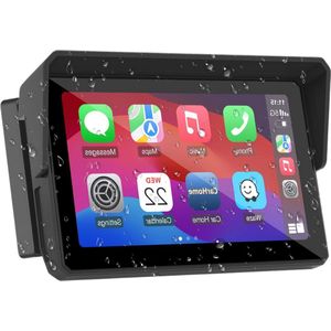 Motorfietsscherm – 2024 – Waterdicht met Touchscreen - Navigatiesysteem motor met GPS – Dual Bluetooth – IOS/Android