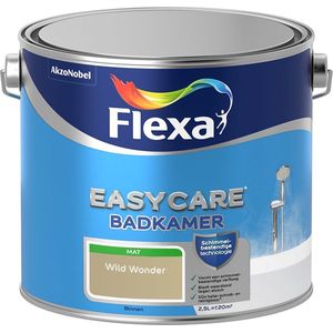Flexa Easycare - Muurverf Badkamer - Mat - Kleur van het Jaar 2023 - Wild Wonder - 2,5 liter