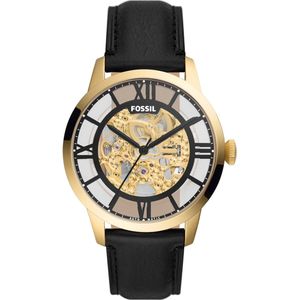 Fossil Townsman ME3210 Horloge - Leer - Zwart - Ø 44 mm