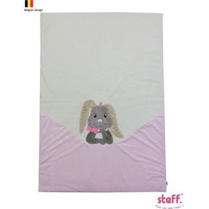 Steff konijntje roze ""Rabbit"" - dekbed - 120x80 cm - voor bedje 60x120 cm