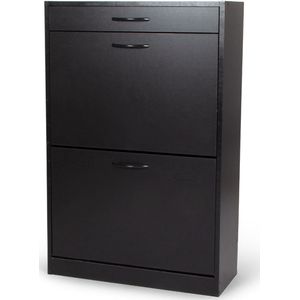 Milton & Oldbrook Schoenenkast Parma – met Lade – tot 8 Paar Schoenen – Zwart