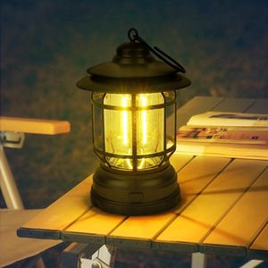LED Campinglamp - Waterdicht - Noodverlichting - Meerdere Lichtmodi - Oplaadbaar - Compact en Draagbaar - 2 Batterij 3 modi, 1 stuk