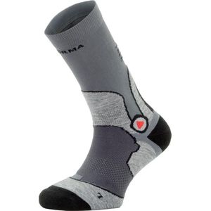 Enforma Mont Blanc Trekking Wandelsokken – Lichtgewicht & Sneldrogend – Antibacterieel – Ademend – Outdoor & Hiking - Grijs combi - S (36-38)
