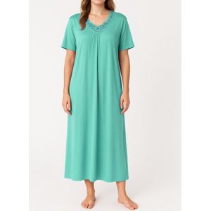 FINE WOMAN® 6561 Nachthemd Korte Mouw 130CM 150GSM Maat - M Groen