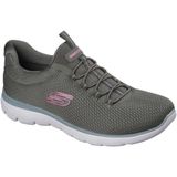 Instappers - Olijfgroen - Textiel - Laag