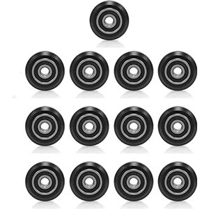 (13PCS schwarz) Isolierung gegen Staub 3D Drucker Rollers Kugellager POM Rad 625zz Linearlager polykarbonat Kunststoff Riemenscheibe lager für Creality Ender 3,Ender 5 CR-10 /10S