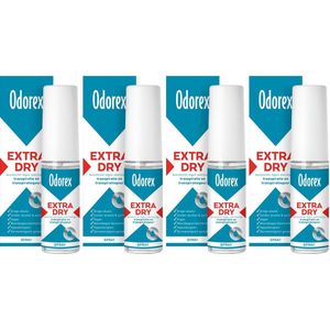 Odorex - Extra Dry - Pompspray - Voordeelverpakking 4 x 30 ml