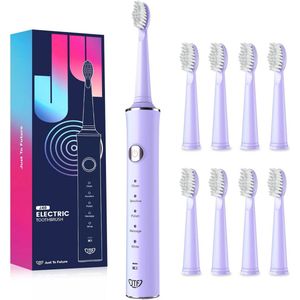 Elektrische sonische tandenborstel met 8 borstelkoppen en 5 modi voor optimale mondverzorging