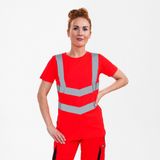 Engel - Safety T-shirt - Hi-vis Red - Dames - 9542-182 - EN ISO 20471 Klasse 2