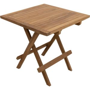 JoJo Living Tuinmeubelen - Picknicktafel - Teakhouten picknicktafel vierkant - Teakhouten picknicktafel 50cm - Handgemaakt