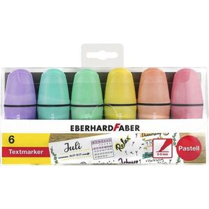 Eberhard Faber markeerstift - mini - etui 6 suks - pastel - EF-551403