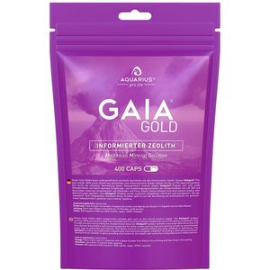 AQUARIUS pro life – GAIAgold – zuiver zeoliet capsules – 400 stuks