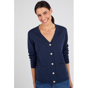 Damart - Vest van merinowol - Blauw - XS