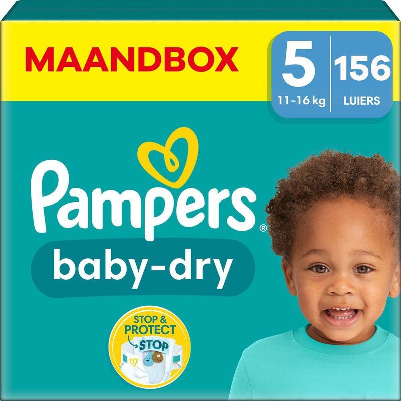 Pampers - Baby Dry - Maandbox - 156 Stuks