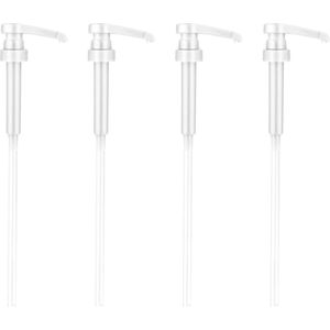 Koffiesirooppomp - Past Op De Meeste 750 Ml Siroopfles - Koffie Syrup Pump - Sirooppompen - Koffiebar - Thuis - Koffiesiroopfles - Niet Druppelen - Wit .