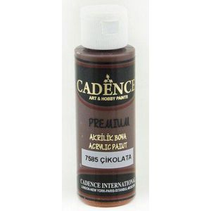 Cadence Premium acrylverf (semi mat) Chocolade bruin 01 003 7585 0070  70 ml
