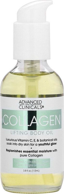 Advanced Clinicals Collagen Lifting Body Oil – Verstevigende Lichaamsolie – Hydraterend – 112 ml