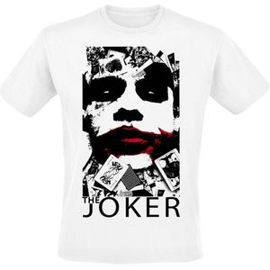 Batman The Joker - Red Lips Heren T-shirt - wit - S