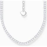 Thomas Sabo - Halsketting - Gerecycled Zilver - 38 - 42 cm - Zirkoon