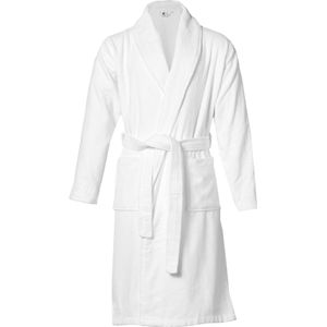 G Exclusive - unisex badjas - sauna badjas - hotel kwaliteit - 100% katoen - velours buitenkant - badstof binnenkant - maat S/M