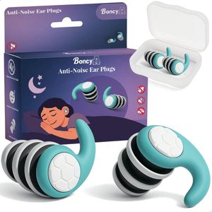 Boncy® Oordopjes Slapen - Herbruikbare Slaap Oordoppen Hoge Demping voor Zijslapers - Slaapoordoppen Sleep Plugs - Oortjes Slaapdoppen Snurken - Festival Partyplug Vliegtuig Slaapoordopjes - Slaapoortjes Ruisonderdrukking Geluiddicht Slaapoortjes