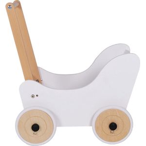 Bandits & Angels - Houten Poppenwagen - Little Angel - Classic White