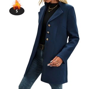 Nivard - Tussenmantel - Trenchcoat - Marineblauw - Dames