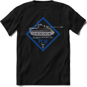 T-Shirtknaller T-Shirt|Tiger 1 Leger tank|Heren / Dames Kleding shirt|Kleur zwart|Maat XL