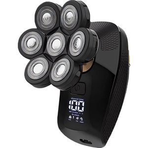 Garpex® 5 in 1 Scheerapparaat Mannen Deluxe - Gezicht en Hoofd Trimmer - Nat en Droog Shaver - Neustrimmer - Skull shaver