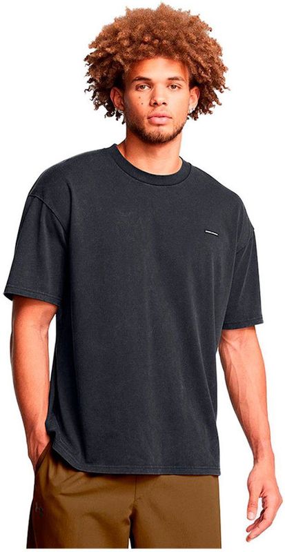 Under Armour Heavyweight Oversized Logo Wash T-shirt Met Korte Mouwen