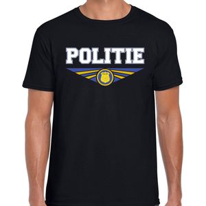 Politie t-shirt heren - beroepen / cadeau / verjaardag S