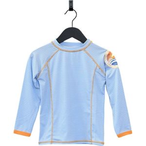 Ducksday - UV Zwemshirt - lange mouw - voor kinderen - unisex - True blue - 158/164