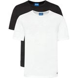 HUGO - Naolo - T-shirt - Blauw - 2-delig met Merklabel aan de Zoom