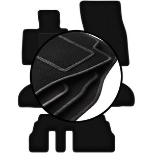 Set velours vloermatten voor: BMW X5 F15 7-zits (2013-)