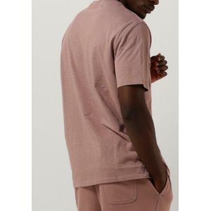 Lyle & Scott Slub T-shirt Polo's & T-shirts Heren - Polo shirt - Roze - Maat XS