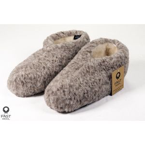 FAST WooL, Spaanse sloffen, 100% wol, gemêleerd, maat 44