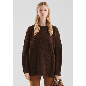 Gebreide Trui - Oversized - Kabelpatroon