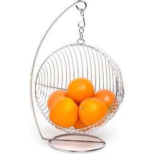 Cosy&Trendy Hangende fruitmand - 25x45 cm - Zilverkleurig