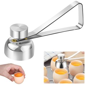Eieropener - Roestvrijstalen Cutter voor Eieren - Snijd en Eet Gekookte Eieren Gemakkelijk