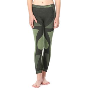 Ladeheid Kinderen Thermobroek - Sport - Thermoactieve - Lang - Polyamide - LA-SS-Kids-Therm1-Pants - Zwart/Groen (Kinderen) - 2 - 122-128