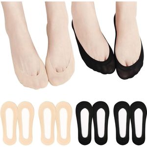 Antislip sokken voor dames - korte onzichtbare sokken voor hoge hakken - ijszijde - maat 39/42 EU - 35