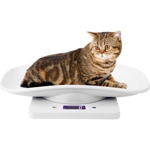 WNHB® Dierenweegschaal - Digitale Hondenweegschaal en Babyweegschaal - Tot 10 kg - Nauwkeurig Met Antislip Bodem