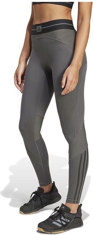 adidas - Hyperglam Rib - Leggings - Hoge Taille - Zwart - CLIMACOOL