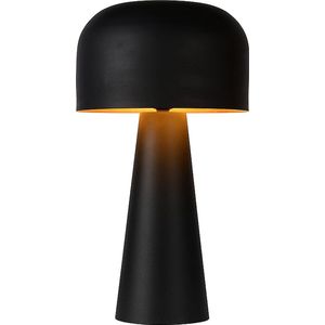 Atmooz - Tafellamp Mush - Slaapkamer / Woonkamer - Zwart - Hoogte 45cm - Metaal