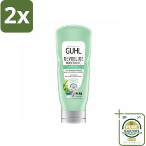 Guhl - Conditioner - Gevoelige Hoofdhuid - 200 ml - Voordeelverpakking - 2 stuks - Milde conditioner - Conditioner droge hoofdhuid