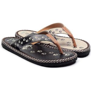 Goby – Paws Prints Flip Flops – Vegan – Handmade – Dames Slippers – Maat 36